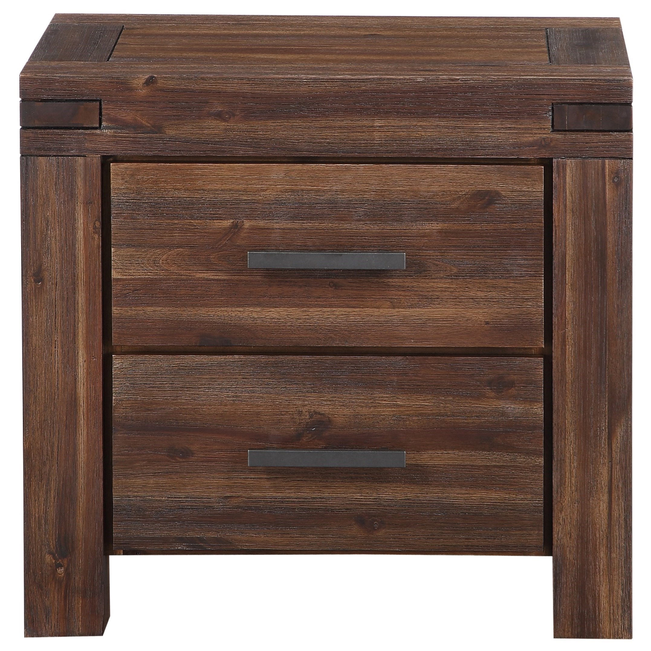 Modus International Meadow Nightstand with 2 Dovetail Drawers Reeds
